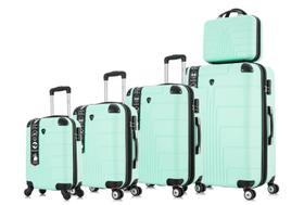 Conjunto 4 Malas De Viagem Antifurto Pp, P, M E G Frasqueira Conjunto 4 Malas De Viagem Antifurto Pp, P, M E G Frasqueira