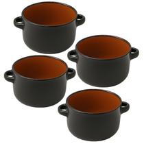 Conjunto 4 Mini Cocottes Panelinha Com Alça Cerâmica Forno