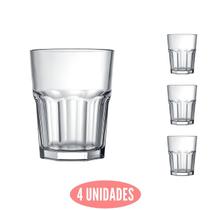 Conjunto 4 Mini Copos Dose Bristol 60ml Shot Cachaça Nadir