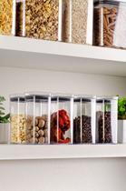 Conjunto 4 organizadores hermeticos block 0,340l natural