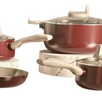 Conjunto 4 Panelas Ceramica Antiaderente Soft Red - Jomafe Conjunto 4 Panelas Ceramica Antiaderente Soft Red - Jomafe