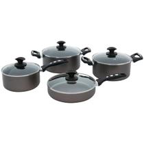 Conjunto 4 Panelas de Alumínio Antiaderente Clarity Grey Conjunto 4 Panelas de Alumínio Antiaderente Clarity Grey