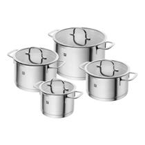 Conjunto 4 panelas zwilling true flow redondas em aço inox 669200040 Conjunto 4 panelas zwilling true flow redondas em aço inox 669200040