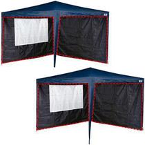 Conjunto 4 Parede Oxford Azul 3 X 3 m Para Gazebo - Mor