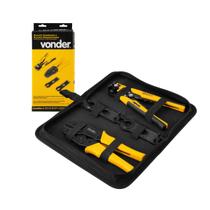Conjunto 4 pçs Alicate Crimpador e Desencapador VONDER