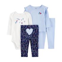 Conjunto 4 pecas Body Camiseta Legging Carters Menina