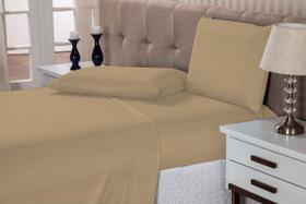 Conjunto 4 peças casal lençol veste cama box 150 fios fazenda qaurto pensão pousada hotel 1,38x1,88x30