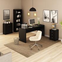 Conjunto 4 Peças com 1 Mesa 1 Balcão 1 Estante 1 Gaveteiro Espresso Móveis Conjunto 4 Peças com 1 Mesa 1 Balcão 1 Estante 1 Gaveteiro Espresso Móveis