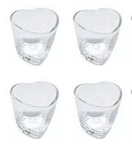 Conjunto 4 Peças Copo Para Shot 50 Ml Coração Conjunto 4 Peças Copo Para Shot 50 Ml Coração
