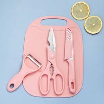 Conjunto 4 Peças de Utensílios de Cozinha Rosa