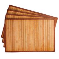 Conjunto 4 Peças Jogo Americano Sousplat Bambu