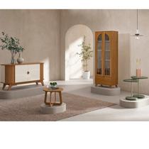 Conjunto 4 Peças Mesa de Apoio e Mesa de Centro e Buffet e Cristalera Murano Conjunto 4 Peças Mesa de Apoio e Mesa de Centro e Buffet e Cristalera Murano