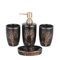 Conjunto 4 Peças Para Banheiro Lavabo Moderno Luxuoso Premuim