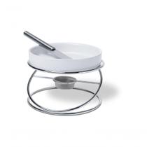 Conjunto 4 Peças Rechaud Para Queijo Brie Branco Brinox Conjunto 4 Peças Rechaud Para Queijo Brie Branco Brinox