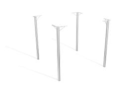 Conjunto 4 Pés Base De Mesa Sena M057cr P Tampo De Madeira Conjunto 4 Pés Base De Mesa Sena M057cr P Tampo De Madeira