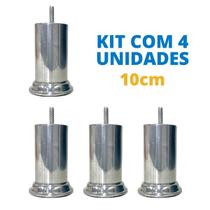 Conjunto 4 Pés Para Cama Box Sofá Móveis Super Resistente Alumínio Com Concreto 10cm Com Parafuso Soberba Conjunto 4 Pés Para Cama Box Sofá Móveis Super Resistente Alumínio Com Concreto 10cm Com Parafuso Soberba