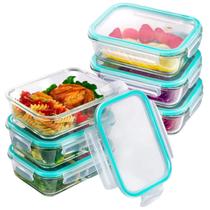 Conjunto 4 Pote 1520ml Vidro Tampa Hermetica 4 Travas