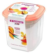 Conjunto 4 Potes Mantimentos Freezer Sanremo 1, 1,7 3,2 5,1l