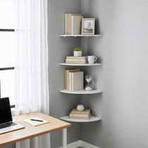 Conjunto 4 Prateleiras de Canto Aproveitamento de Espaço Decorativo Versatilidade
