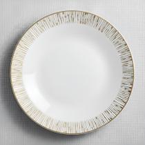 Conjunto 4 Pratos Branco Suflair Dourado Mesa Posta Servir Conjunto 4 Pratos Branco Suflair Dourado Mesa Posta Servir
