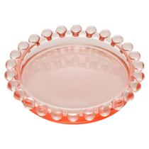 Conjunto 4 Pratos Cristal Pearl Rosa 10cm - Wolff