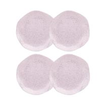 Conjunto 4 Pratos de Sobremesa 21,5cm Ryo Pink Sand Porcelana Oxford