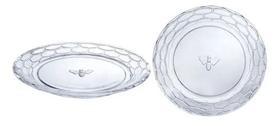 Conjunto 4 Pratos de Sobremesa em Vidro BEE 20cm Haüskraft