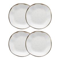 Conjunto 4 Pratos Fundo 22,5 cm Ryo Maresia Porcelana Oxford Conjunto 4 Pratos Fundo 22,5 cm Ryo Maresia Porcelana Oxford