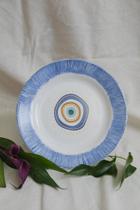 Conjunto 4 Pratos Lanche, Olho Grego, Coleção Talismã