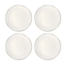 Conjunto 4 Pratos Raso Cerâmica 26,2Cm Harmony Branco