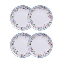 Conjunto 4 Pratos Rasos 25 cm Porcelana Aura Tramontina Conjunto 4 Pratos Rasos 25 cm Porcelana Aura Tramontina