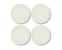 Conjunto 4 Pratos Salada 22,5 cm Elo Creme Oxford