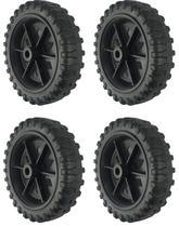 Conjunto 4 Rodas Plastica PVC 514 Furo 5/16" - PVC514F5/16