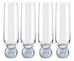 Conjunto 4 Taça Champanhe Bola Orbe 300ml Pé De Esfera Marinha Tuut Conjunto 4 Taça Champanhe Bola Orbe 300ml Pé De Esfera Marinha Tuut