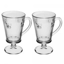 Conjunto 4 Taças de Cappuccino Lines Butterfly 240ml Vidro - Wolff Conjunto 4 Taças de Cappuccino Lines Butterfly 240ml Vidro - Wolff