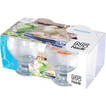 Conjunto 4 Taças de Vidro Sobremesa Paulista Nadir