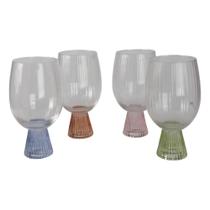 Conjunto 4 Taças de Vinho Luma em Vidro 420ml, 20,5x8cm Conjunto 4 Taças de Vinho Luma em Vidro 420ml, 20,5x8cm