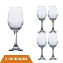 Conjunto 4 Taças de Vinho Resistente Degustação Vinho 365ml Conjunto 4 Taças de Vinho Resistente Degustação Vinho 365ml