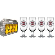 Conjunto 4 Taças Floripa Corinthians Licenciado Cervejas 300ml Nadir Conjunto 4 Taças Floripa Corinthians Licenciado Cervejas 300ml Nadir