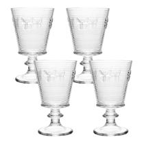 Conjunto 4 Taças P/ Água Lines Butterfly 350ml Vidro - Wolff Conjunto 4 Taças P/ Água Lines Butterfly 350ml Vidro - Wolff