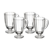 Conjunto 4 Taças Para Cappuccino De Vidro Classic 160Ml Conjunto 4 Taças Para Cappuccino De Vidro Classic 160Ml