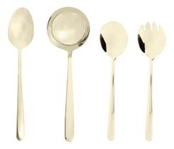 Conjunto 4 Talheres Para Servir De Aço Inox Viena - Wolff