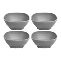 Conjunto 4 Tigela Bowl De Bambu Ecologico Quadrada Para Sobremesa 250ml 11x4,5cm Conjunto 4 Tigela Bowl De Bambu Ecologico Quadrada Para Sobremesa 250ml 11x4,5cm