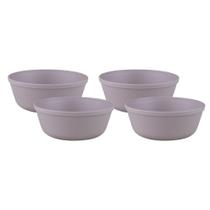 Conjunto 4 Tigelas Bowl 450ml Médio São Bernardo Cinza