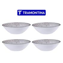Conjunto 4 Tigelas Bowls Floralis Porcelana 18 cm Tramontina