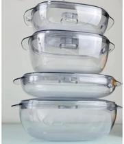Conjunto 4 travessas emPolicarbonato - TUPPERWARE