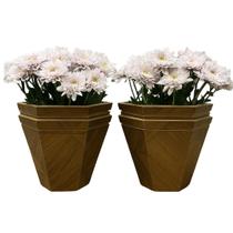 Conjunto 4 Vasos Cachepos Para Plantas Decorativo 15 Cm