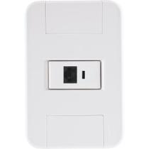 Conjunto 4 X 2 com 1 Tomada para Telefone Rj11 Branco - Tramontina Conjunto 4 X 2 com 1 Tomada para Telefone Rj11 Branco - Tramontina