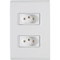 Conjunto 4 X 2 com 2 Tomadas 2p+t 20a 250v Liz Branco - Tramontina