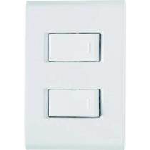 Conjunto 4" X 2" de 1 Interruptor Simples 10a 250v + 1 Interruptor Paralelo 10a 250v - Tramontina
